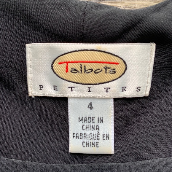 Talbots Petites Sheer Layered Floral Dress Sz 4 - Picture 5 of 5